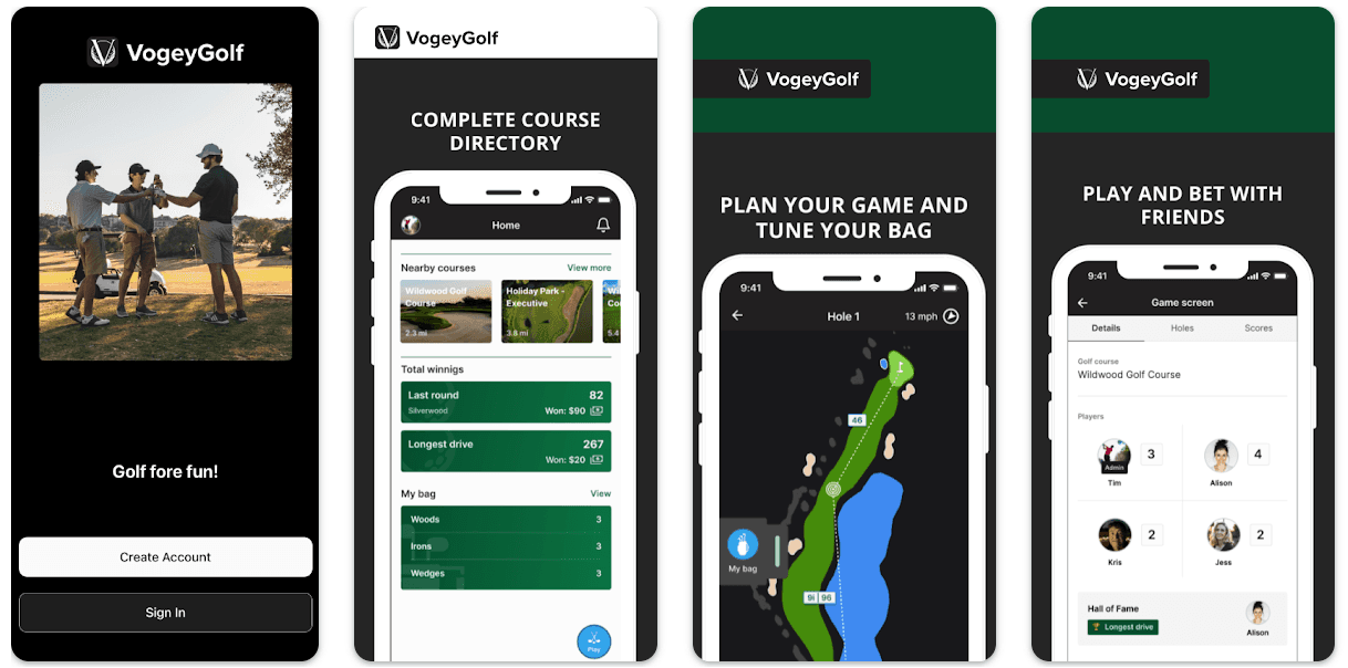 VogeyGolf – Golf Performance & Social App